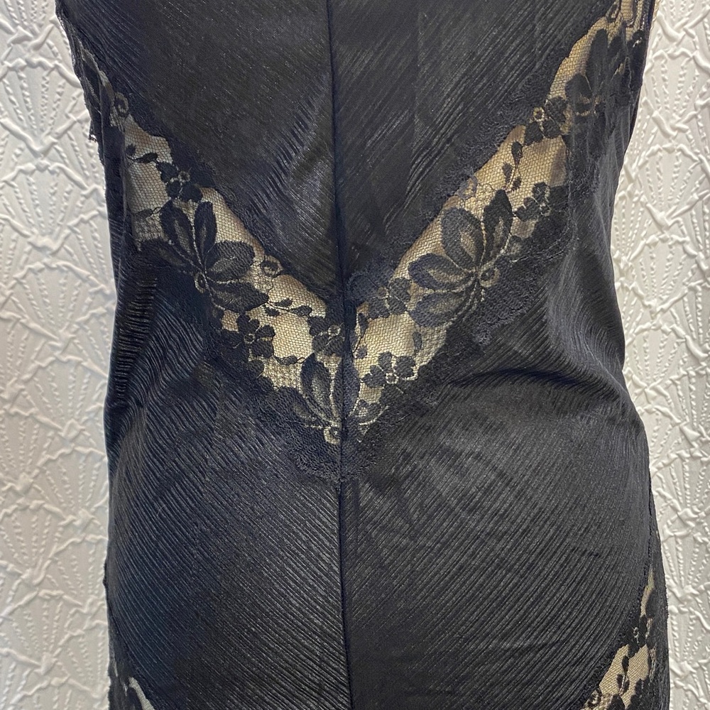 Kayser Size‎ small petite Vintage Elegant Black Lace nightdress Nylon Strappy - Picture 3 of 13